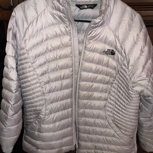 Grey North face jacket